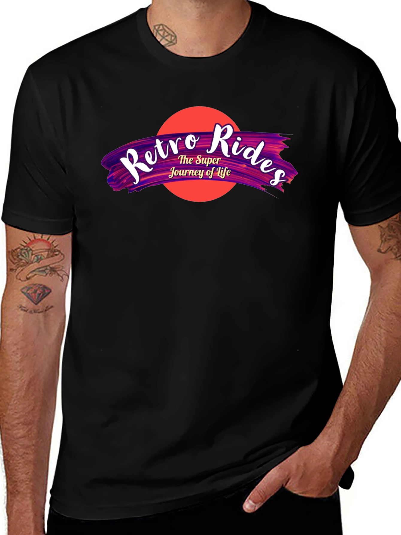 Variant 21 of Retro Rides Graphic Tee - Super Journey of Life T-Shirt