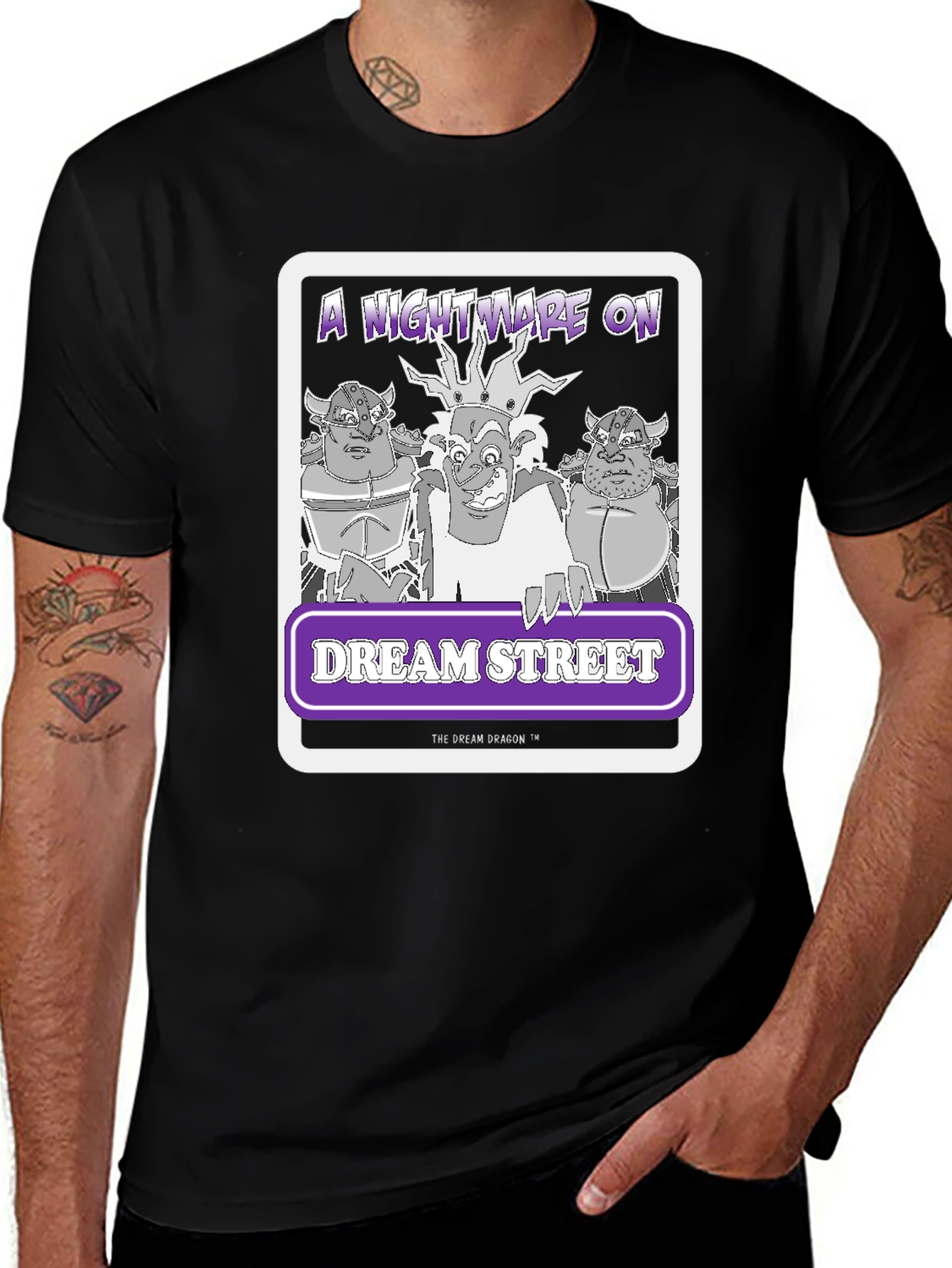 Variant 20 of A Nightmare On Dream Street Black T-Shirt