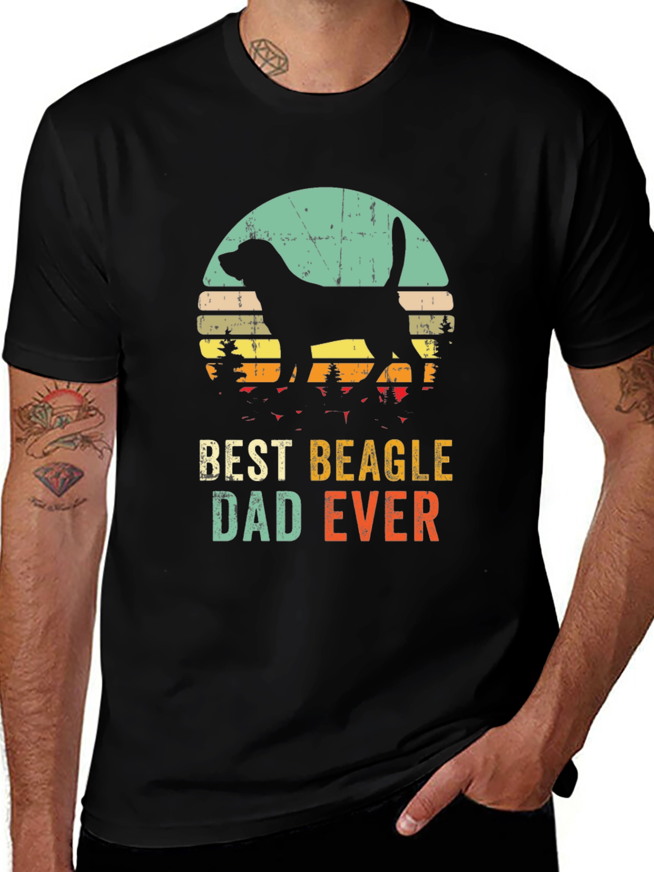 Variant 13 of Best Beagle Dad Ever T-Shirt