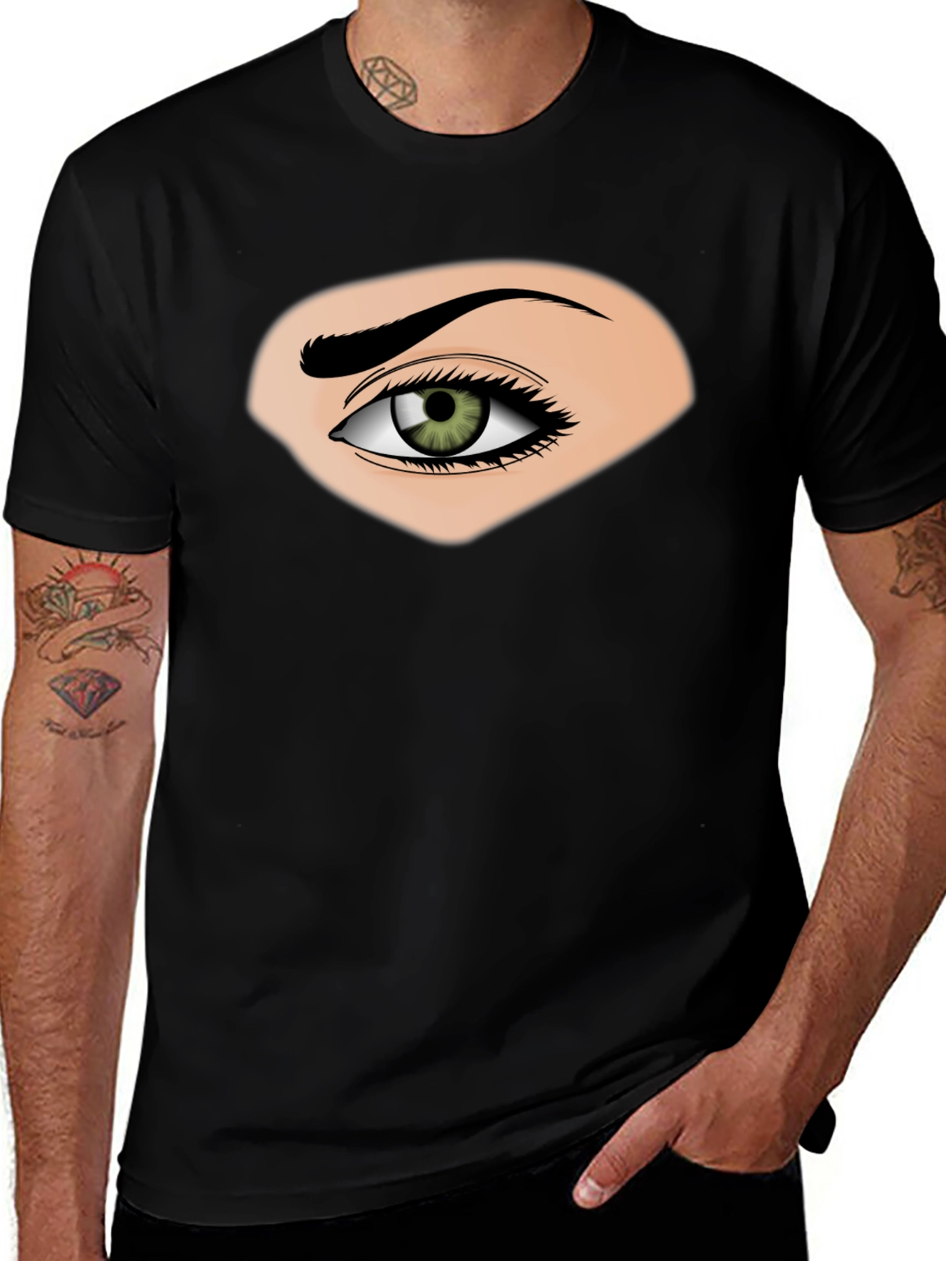 Variant 21 of Eye Graphic Black T-Shirt
