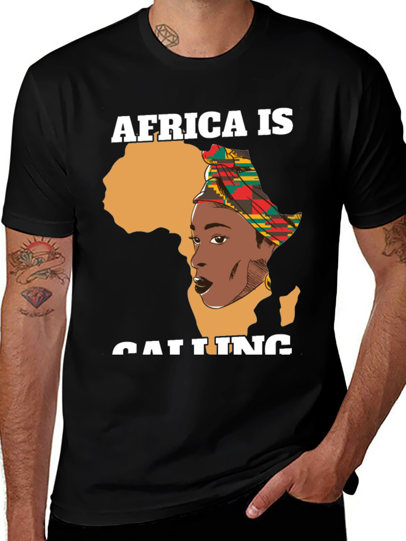 Variant 17 of Africa is Calling Black T-Shirt