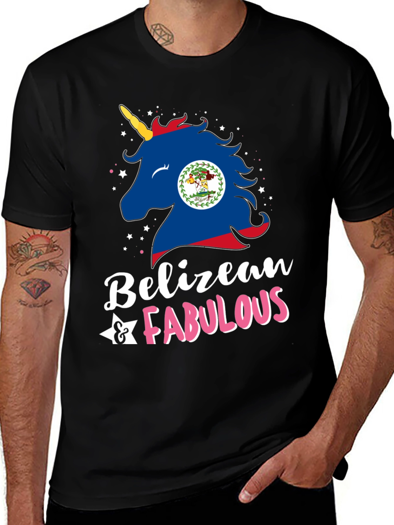 Variant 21 of Belizean & Fabulous Unisex T-Shirt