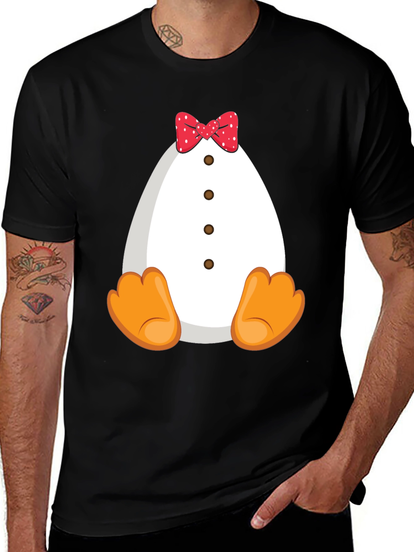 Easter Egg with Bow Tie T-Shirt