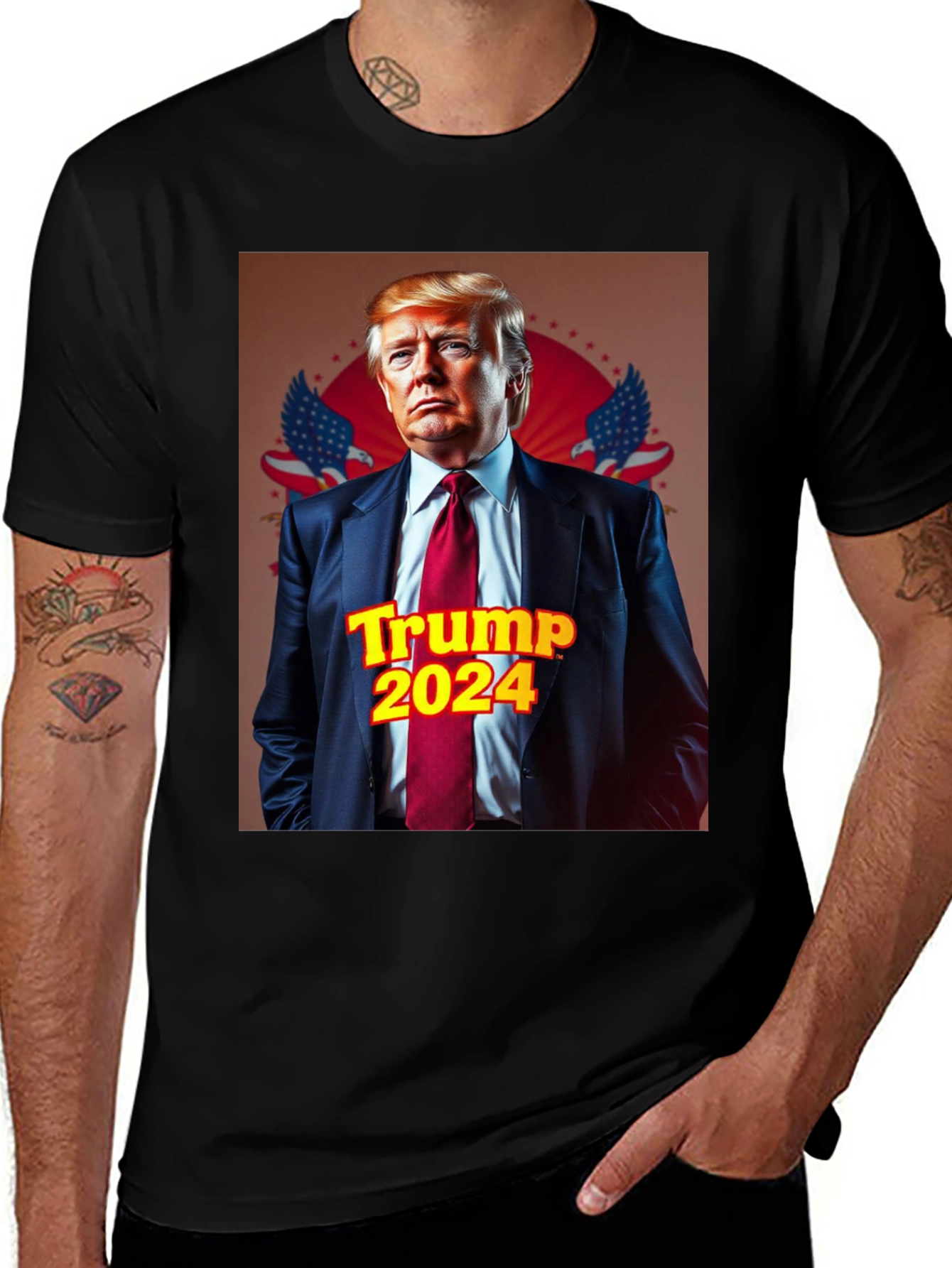 Trump 2024 T-Shirt: Patriotic Political Apparel