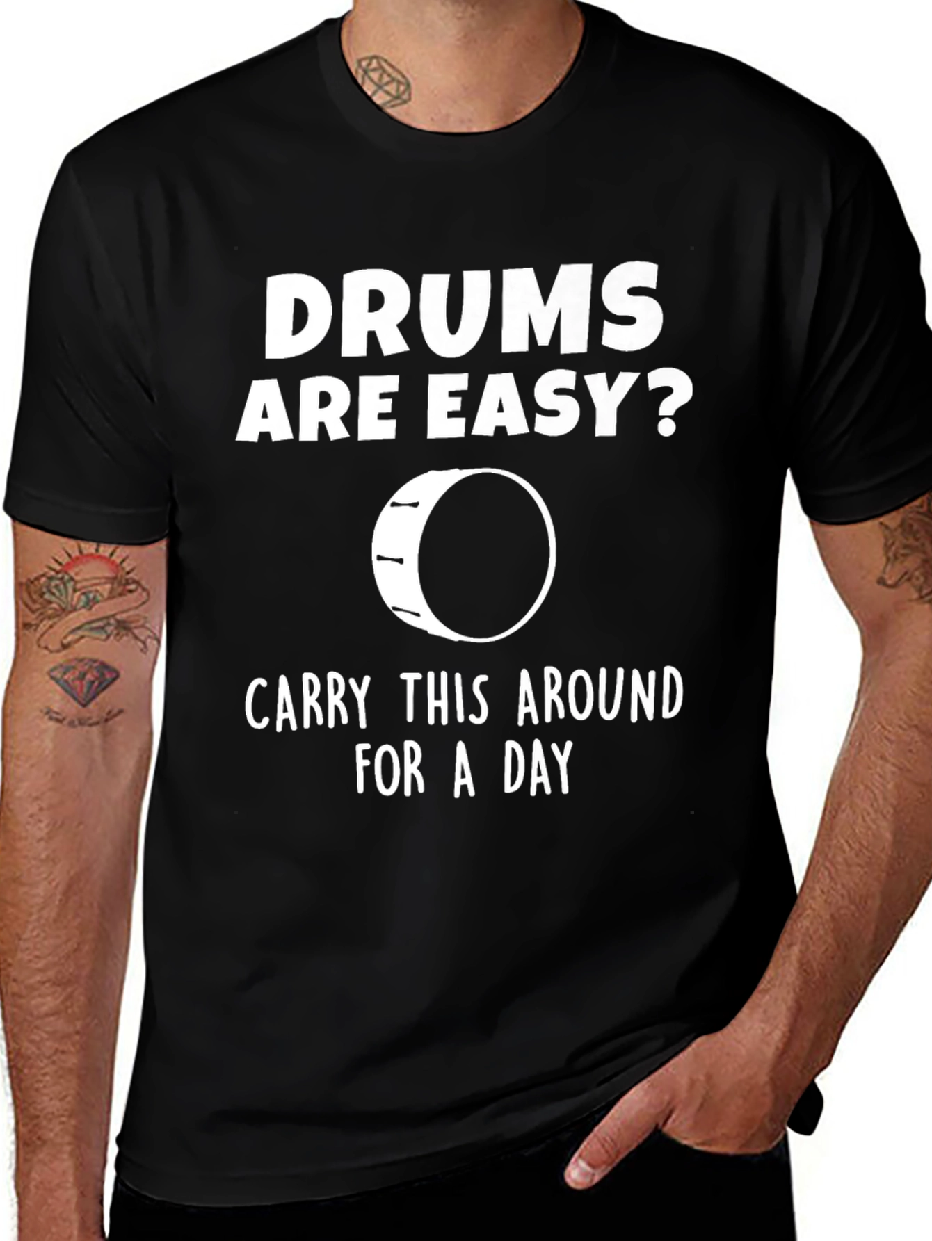Variant 30 of Drums Are Easy? Graphic T-Shirt