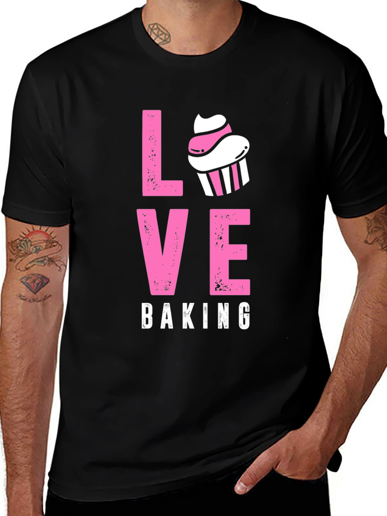 Variant 29 of Love Baking Graphic Tee - Cute Cupcake T-Shirt