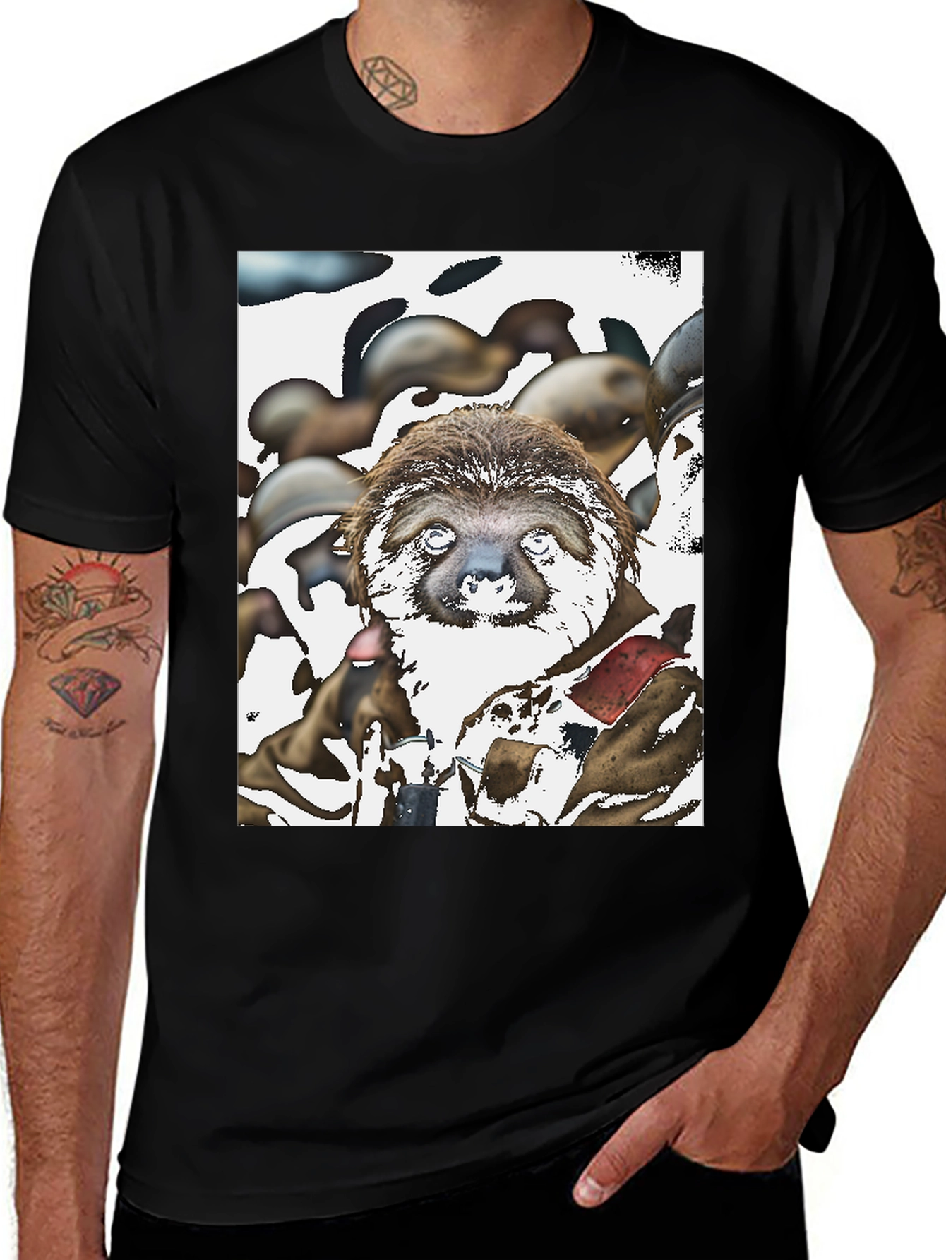 Variant 18 of Sloth Graphic T-Shirt - Unique Art Tee