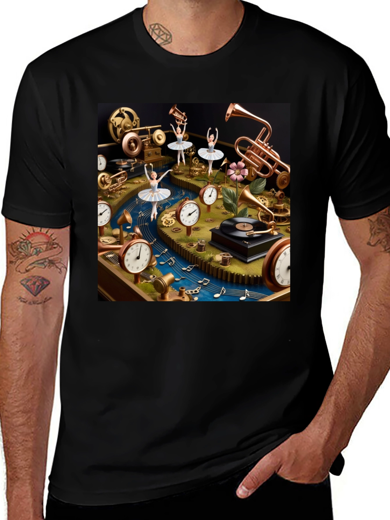 Variant 7 of Steampunk Ballerina T-Shirt