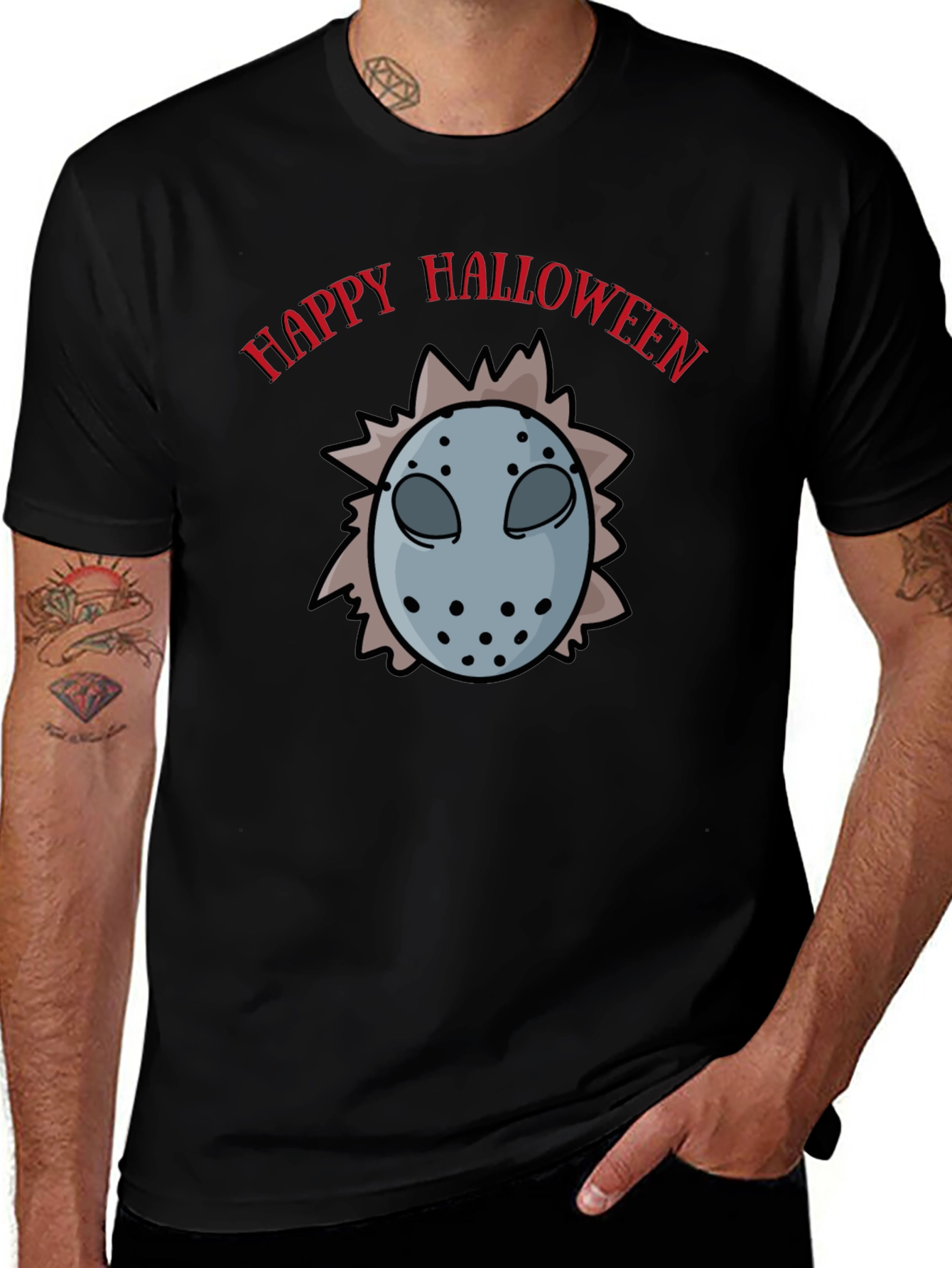 Happy Halloween Hockey Mask T-Shirt