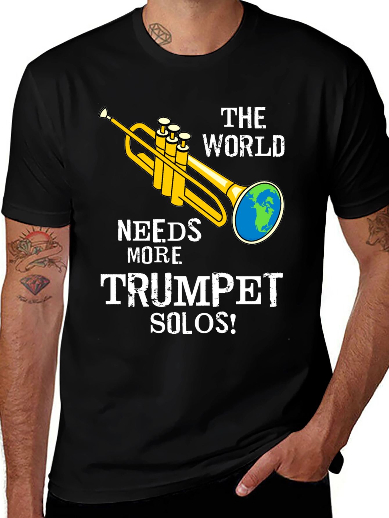 Variant 17 of Trumpet Solos Graphic T-Shirt - Band Musician Tee