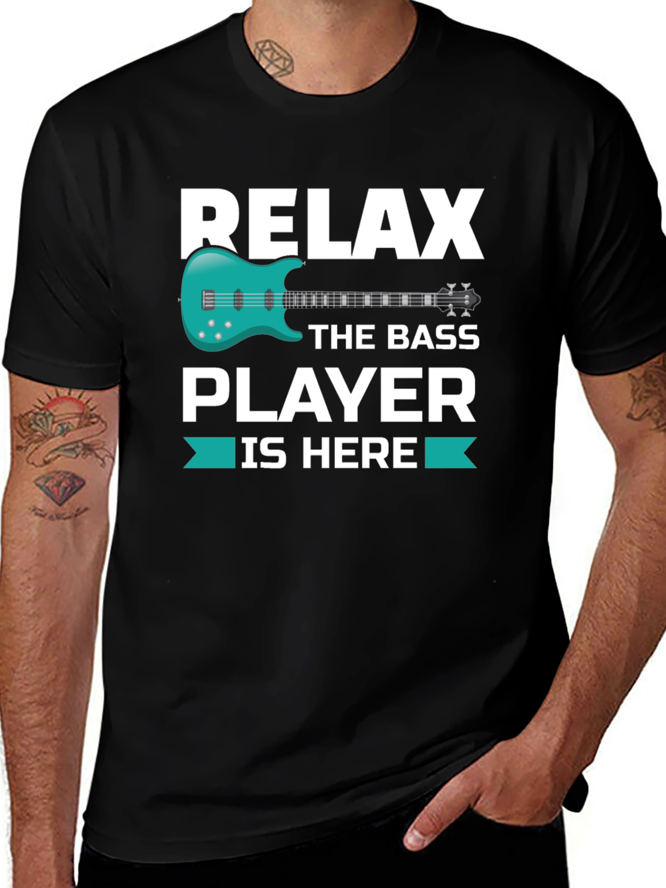 Variant 3 of Relax, The Bass Player Is Here - Graphic T-Shirt