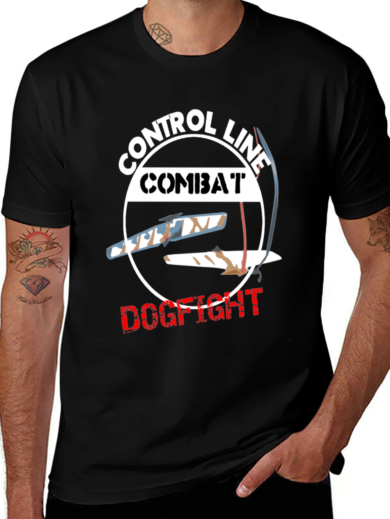 Control Line Combat Dogfight Graphic T-Shirt