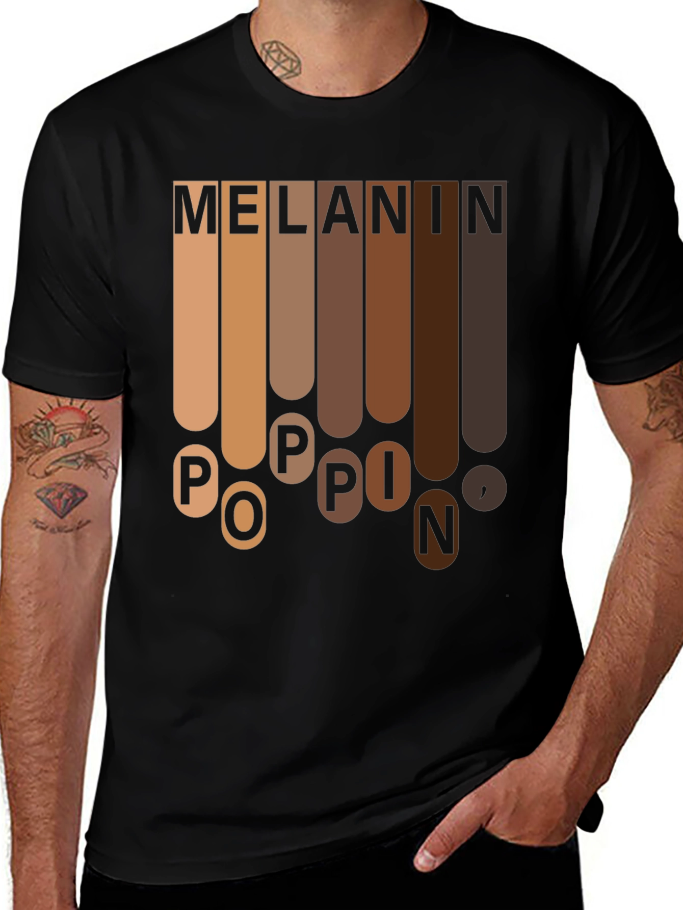 Variant 8 of Melanin Poppin' Graphic T-Shirt