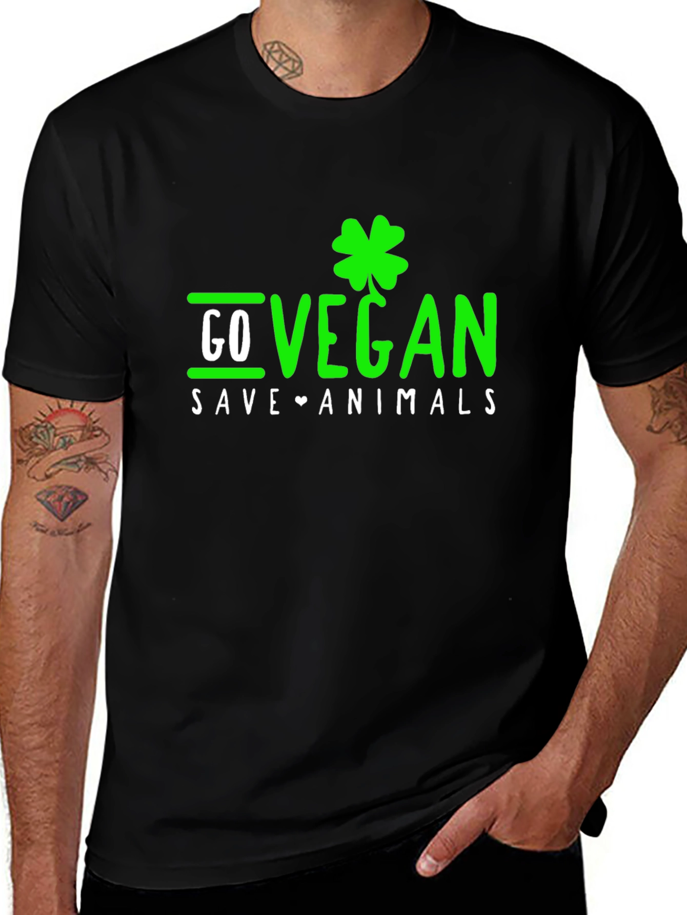 Variant 24 of Go Vegan Save Animals T-Shirt