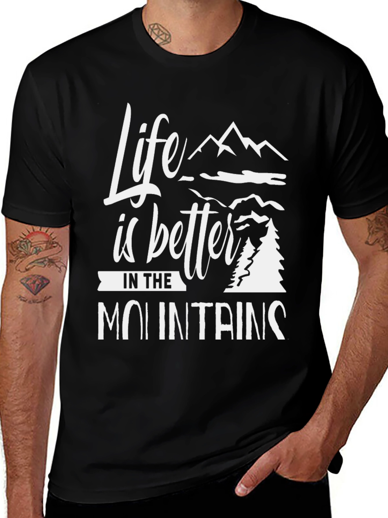 Variant 10 of Life is Better in the Mountains Graphic Tee