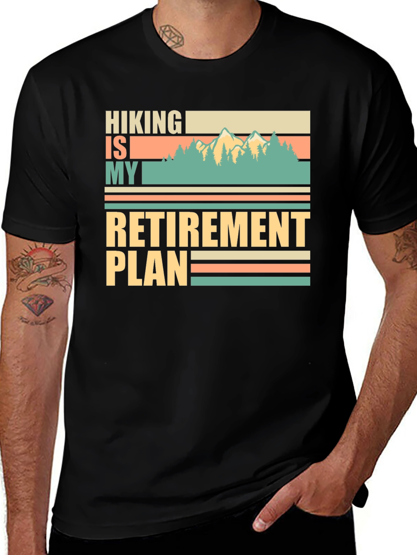 Variant 26 of Hiking is My Retirement Plan T-Shirt