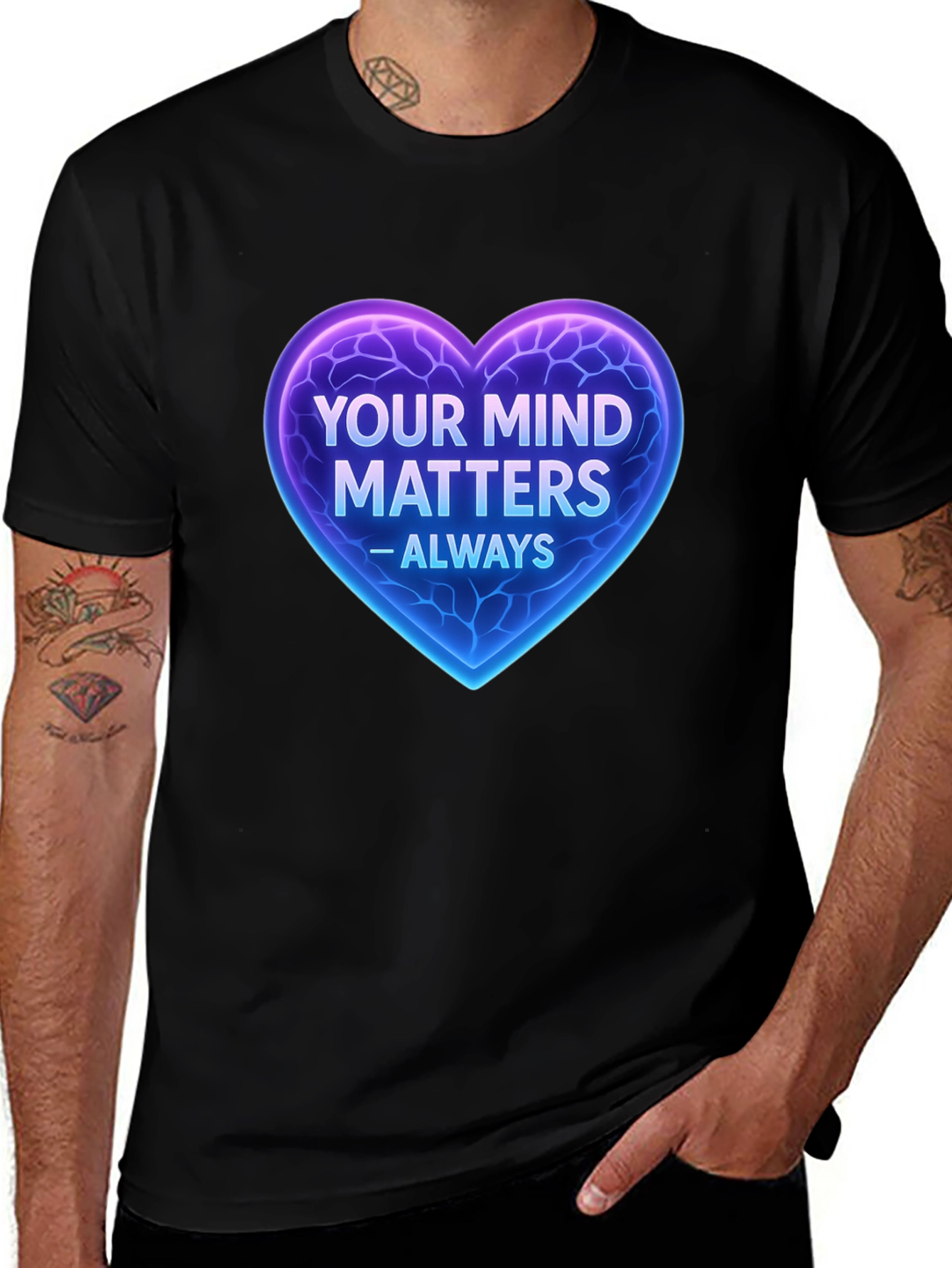 Variant 30 of Your Mind Matters Heart Graphic T-Shirt