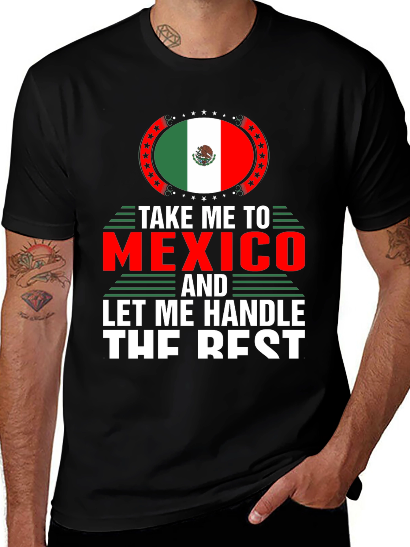 Take Me to Mexico T-Shirt - Black