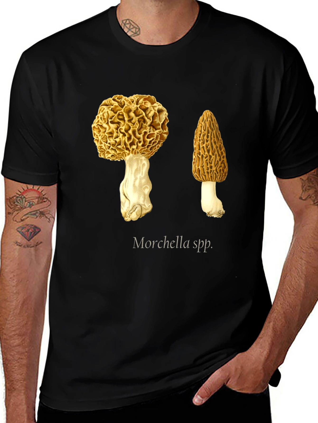 Morel Mushroom Graphic Tee - For the Avid Forager
