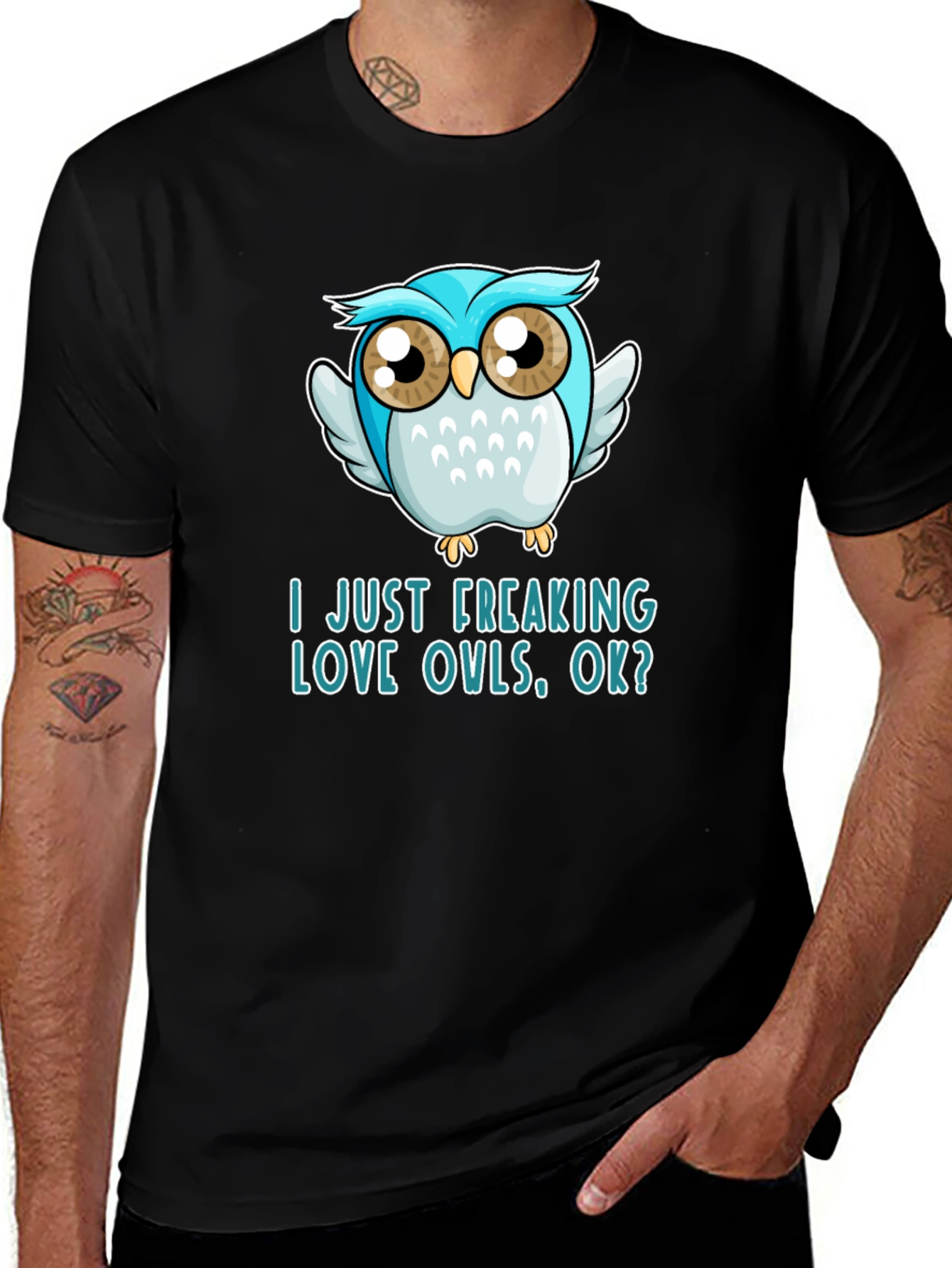 Variant 12 of I Just Freaking Love Owls Graphic T-Shirt