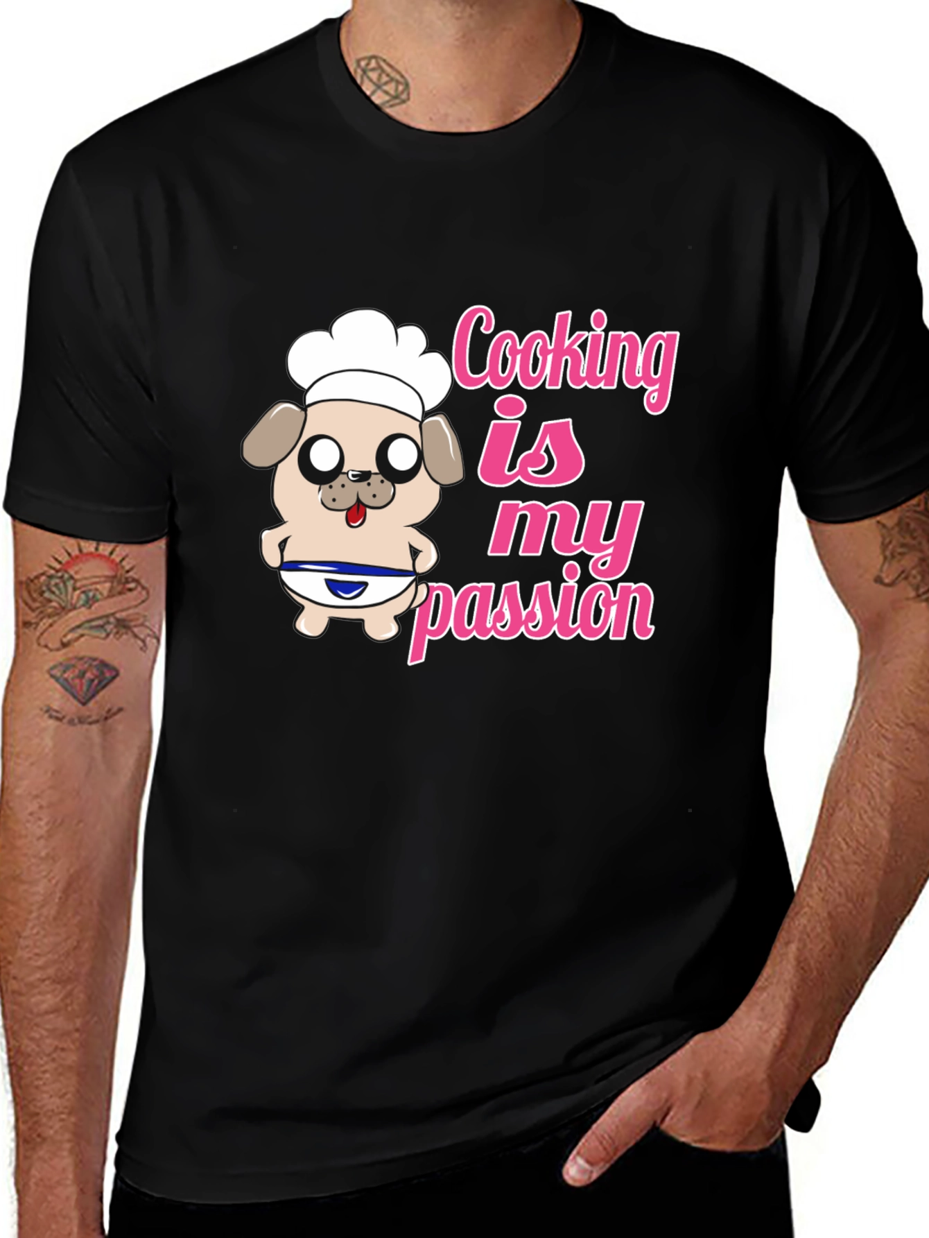 Variant 10 of Cooking is My Passion Chef Dog T-Shirt