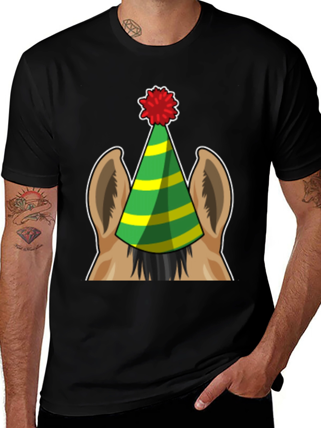 Variant 11 of Party Animal Tee - Horse with Birthday Hat
