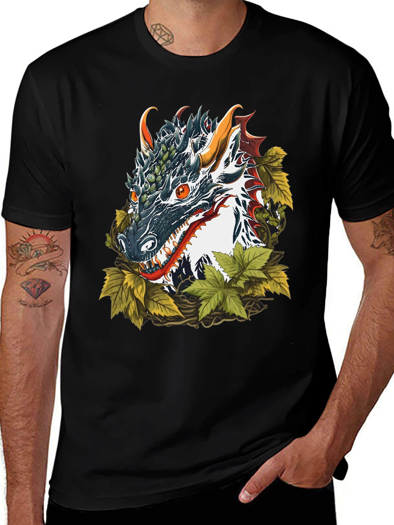 Variant 15 of Dragon Graphic Tee - Fantasy Style