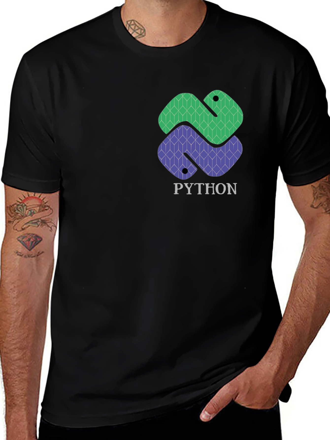 Python Developer Black T-Shirt