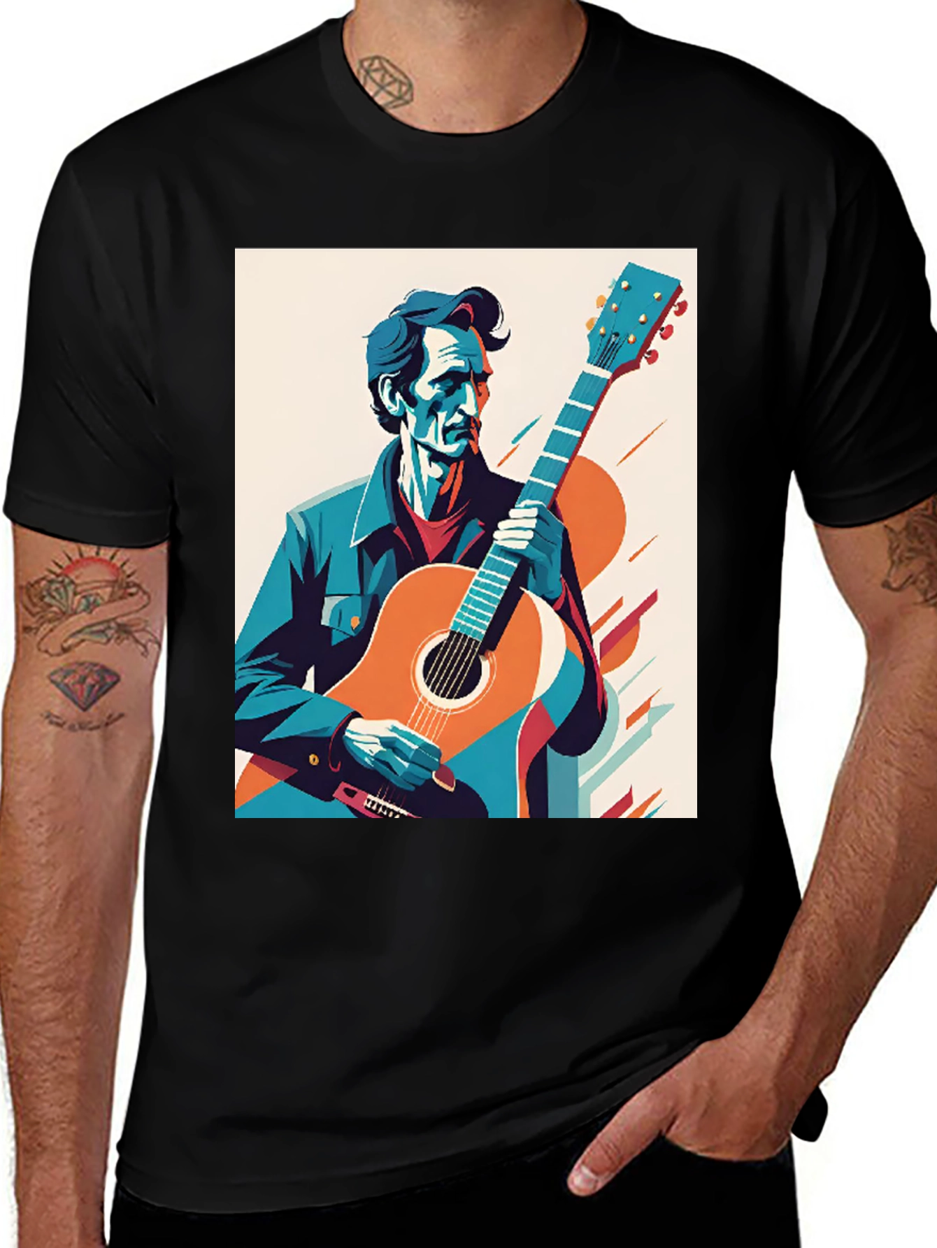 Variant 10 of Guitar Man Graphic Tee