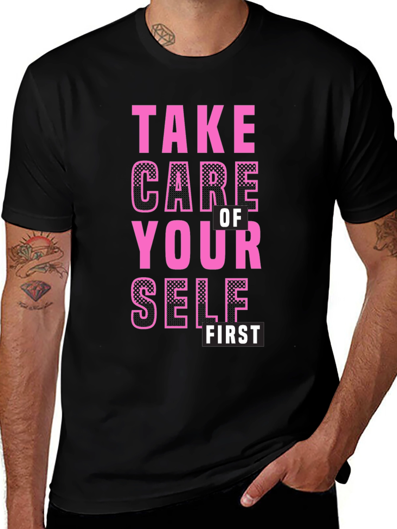 Variant 3 of Take Care of Yourself First Graphic Tee