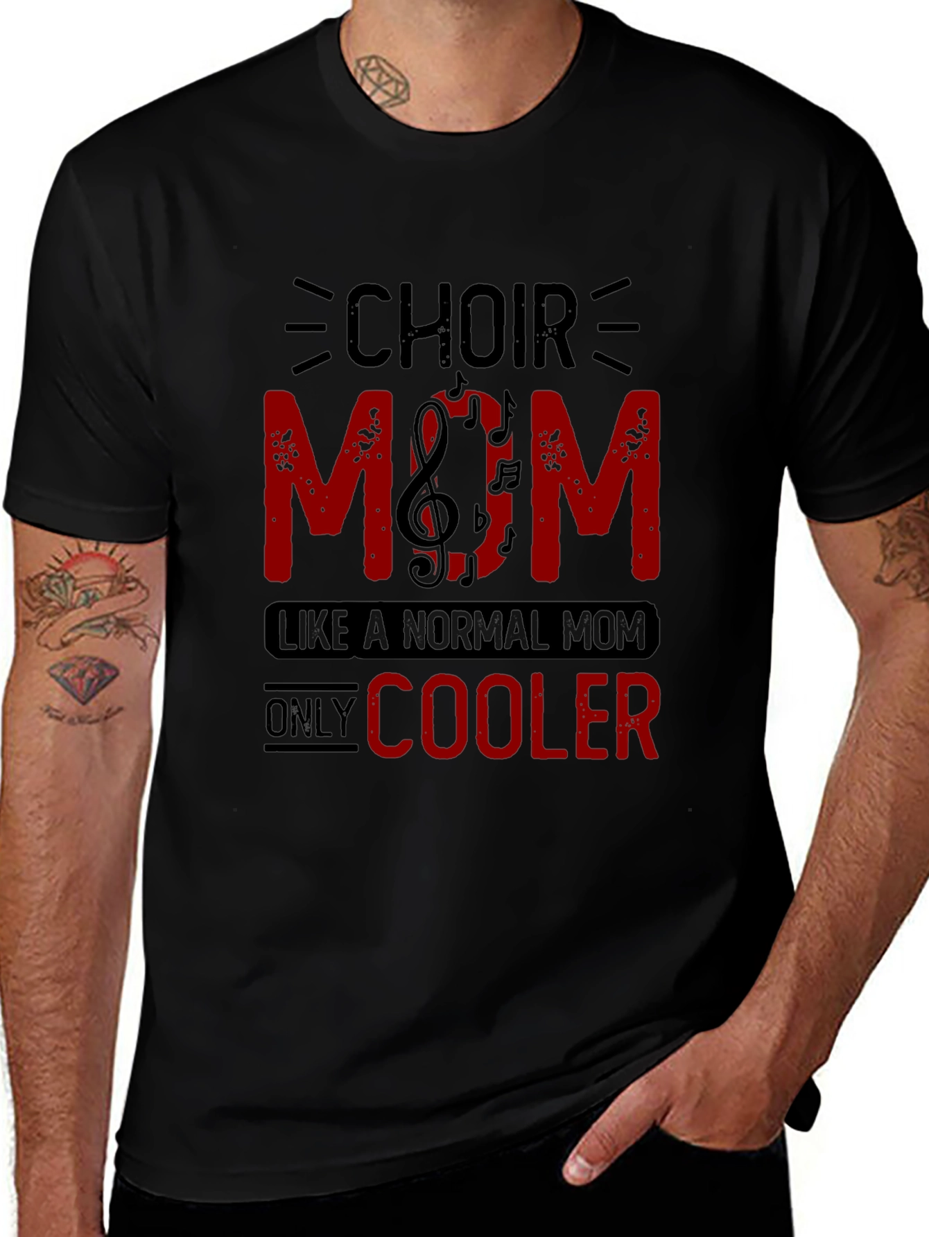 Variant 4 of Choir Mom Graphic T-Shirt - Music Lover Tee