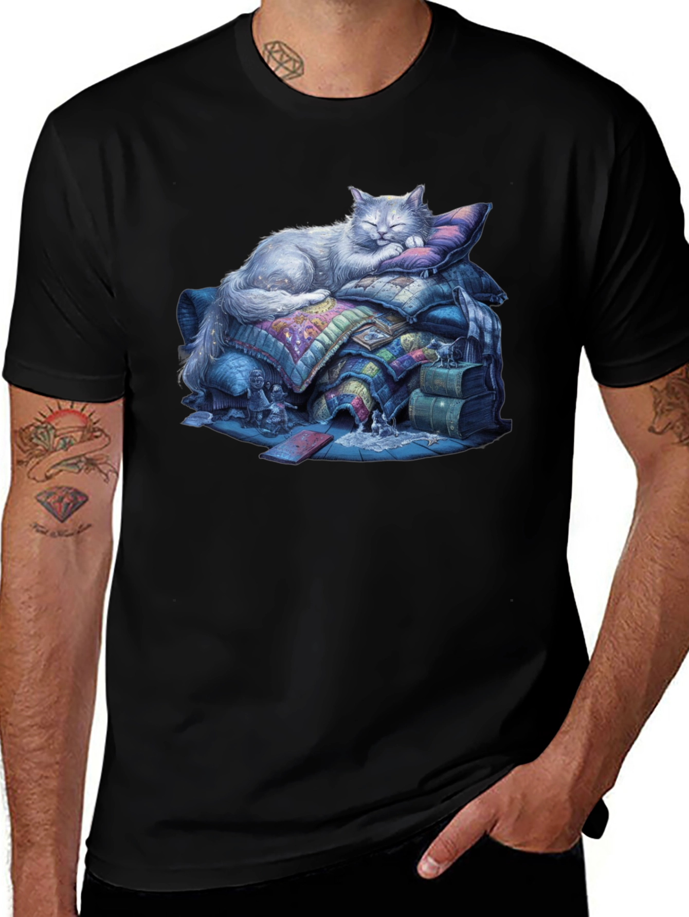 Variant 7 of Dreamy Cat Nap T-Shirt