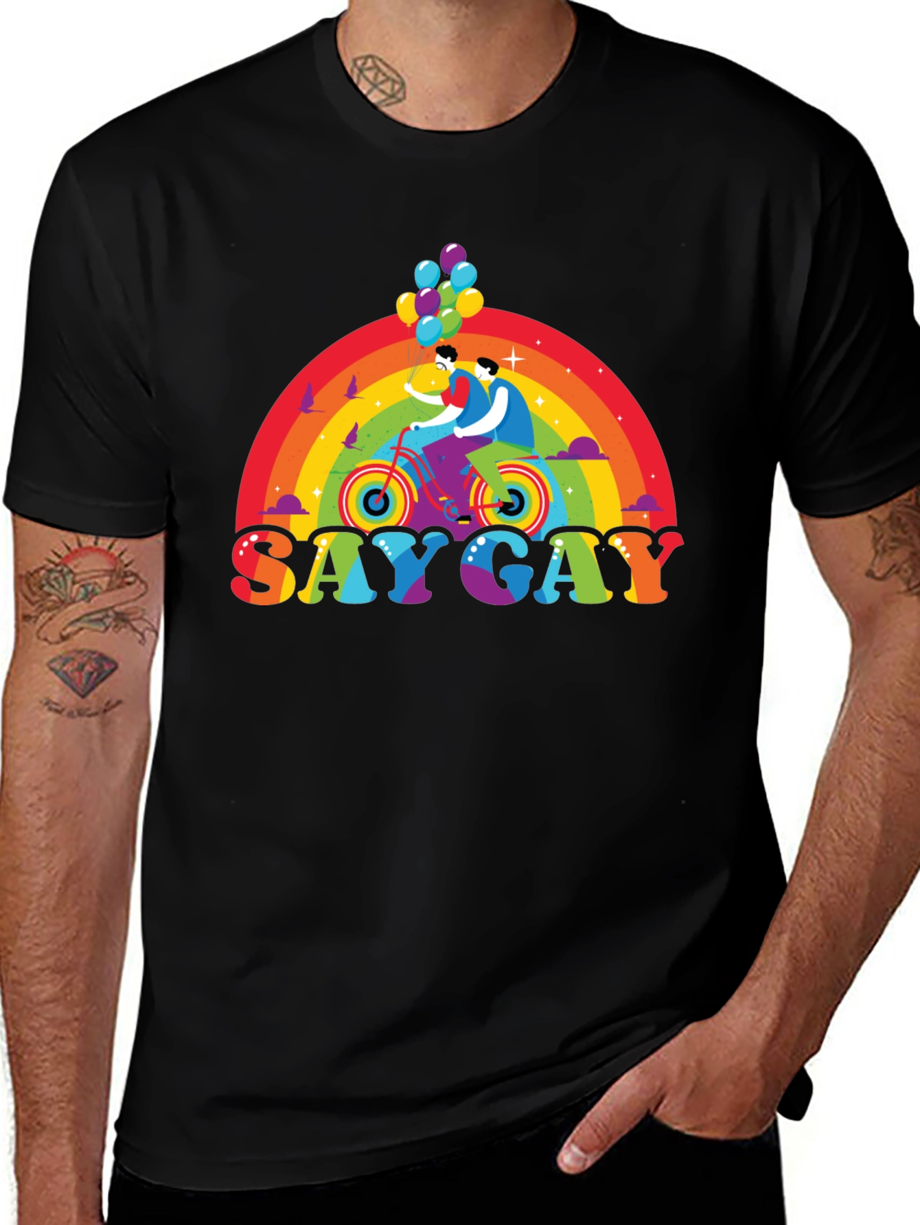 Say Gay Rainbow T-Shirt