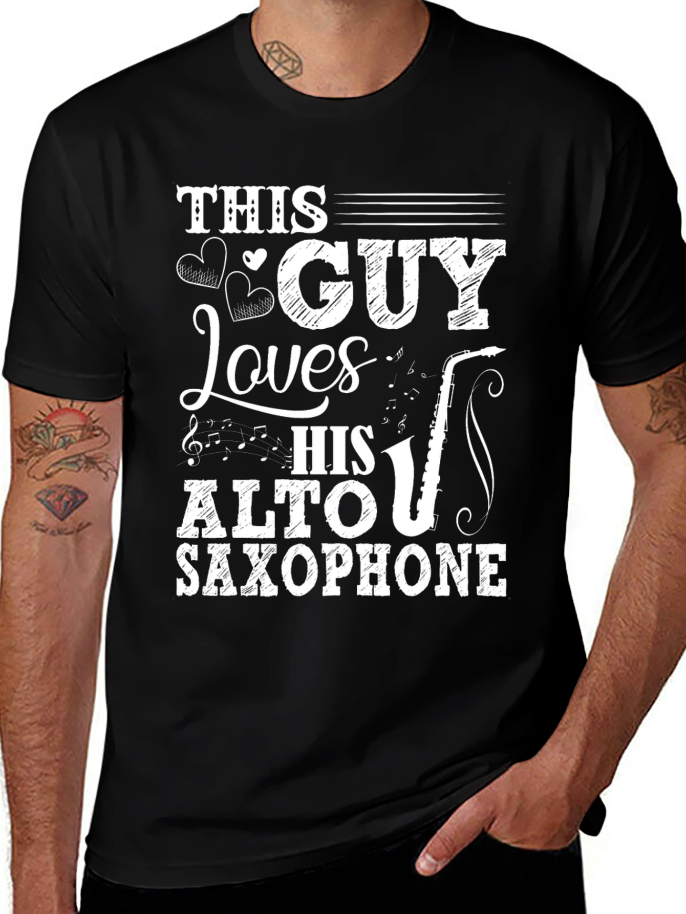 Variant 4 of This Guy Loves His Alto Saxophone T-Shirt