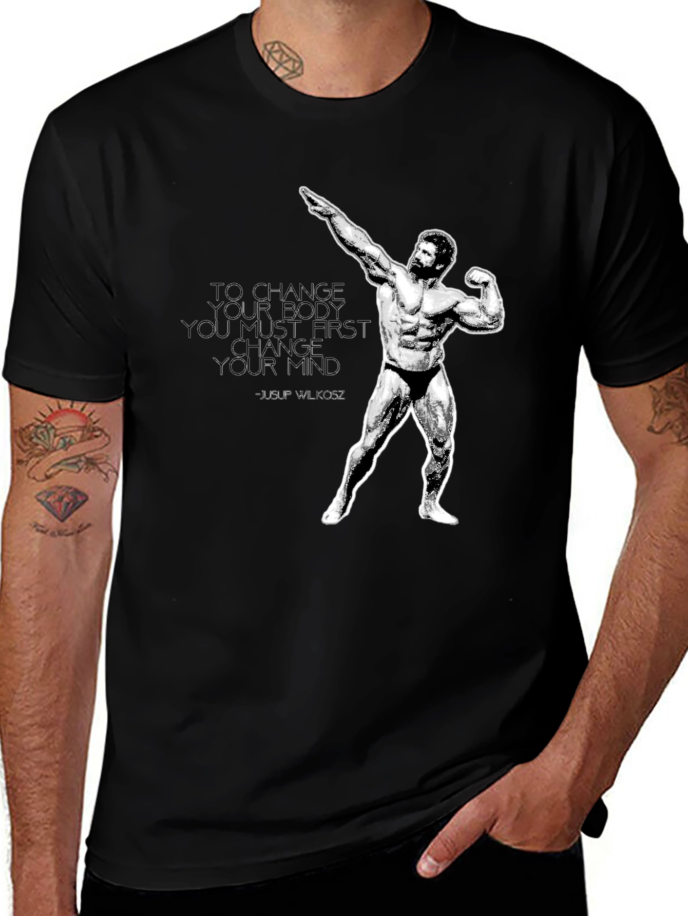 Variant 9 of Bodybuilding Motivation T-Shirt - Change Your Mind, Change Your Body