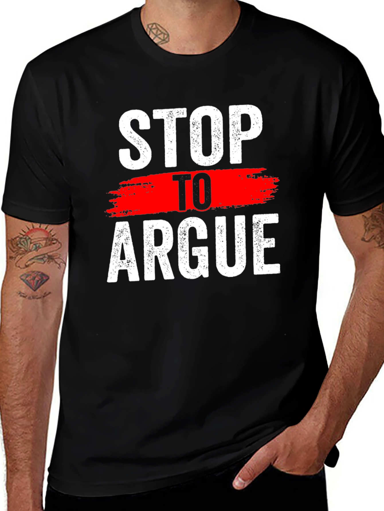 Variant 18 of Stop To Argue Graphic Tee