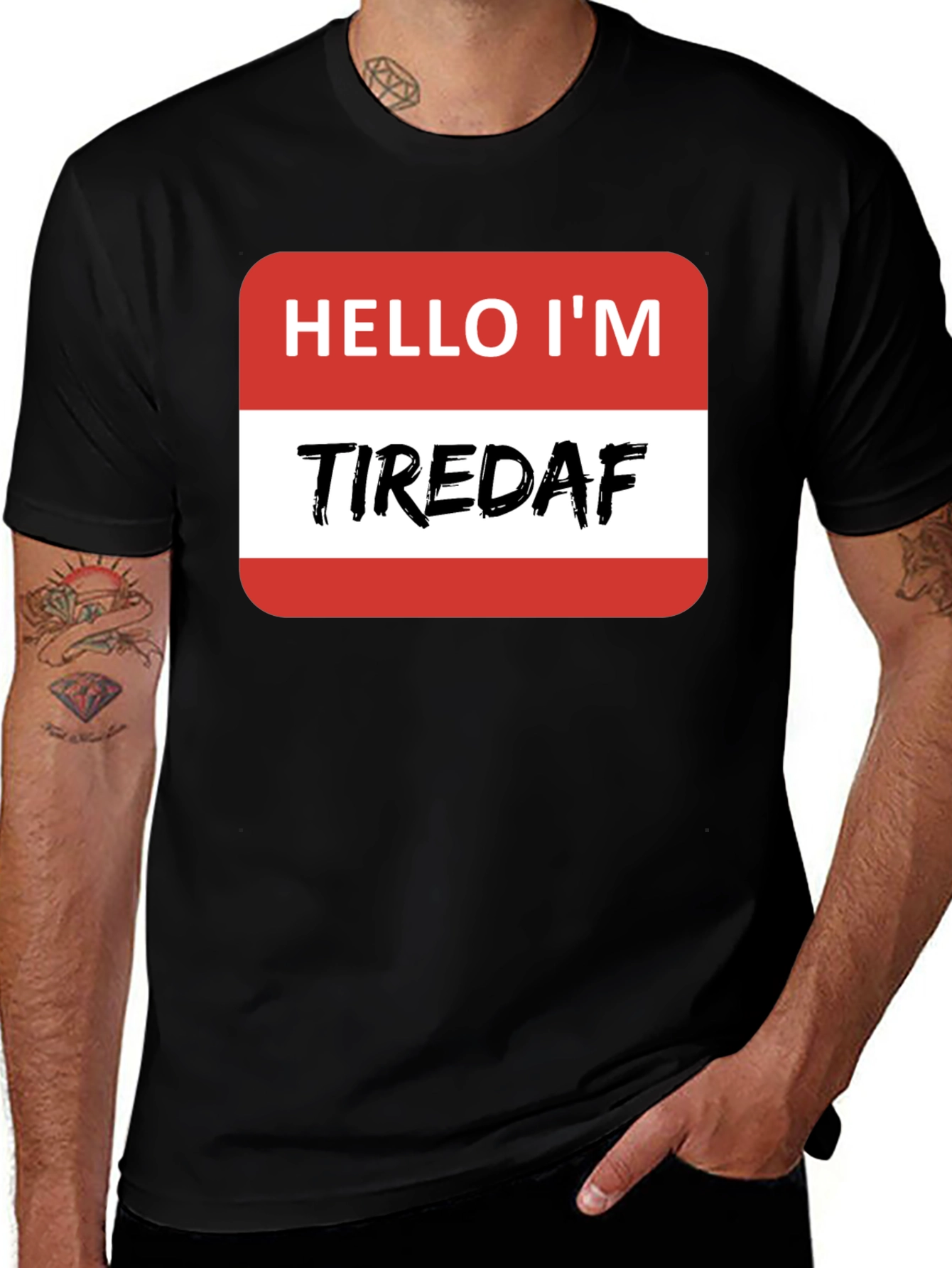 Tired AF Graphic Tee - Unisex Short Sleeve T-Shirt