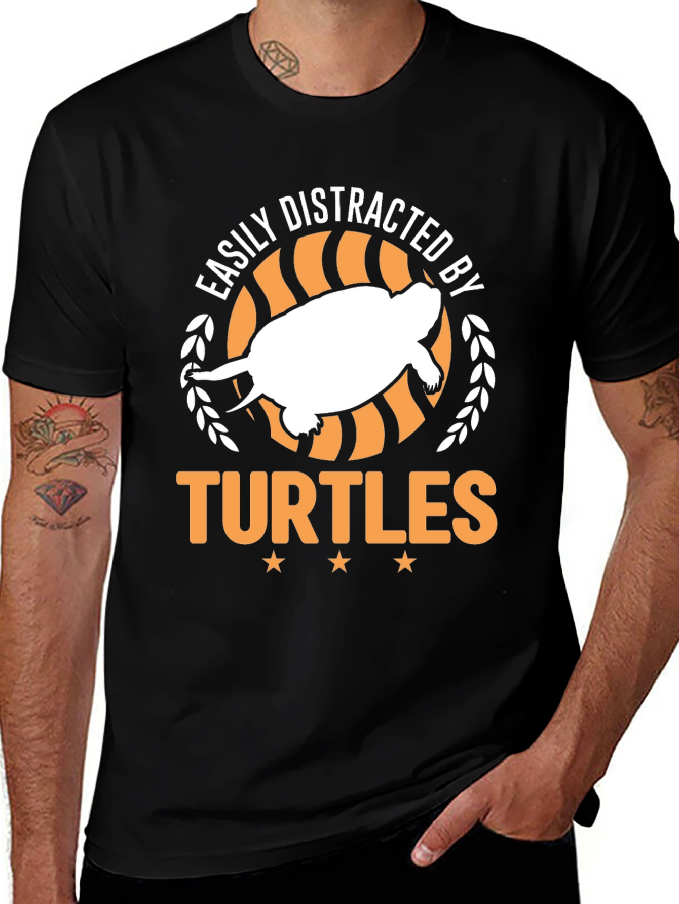 Variant 23 of Easily Distracted By Turtles Graphic T-Shirt