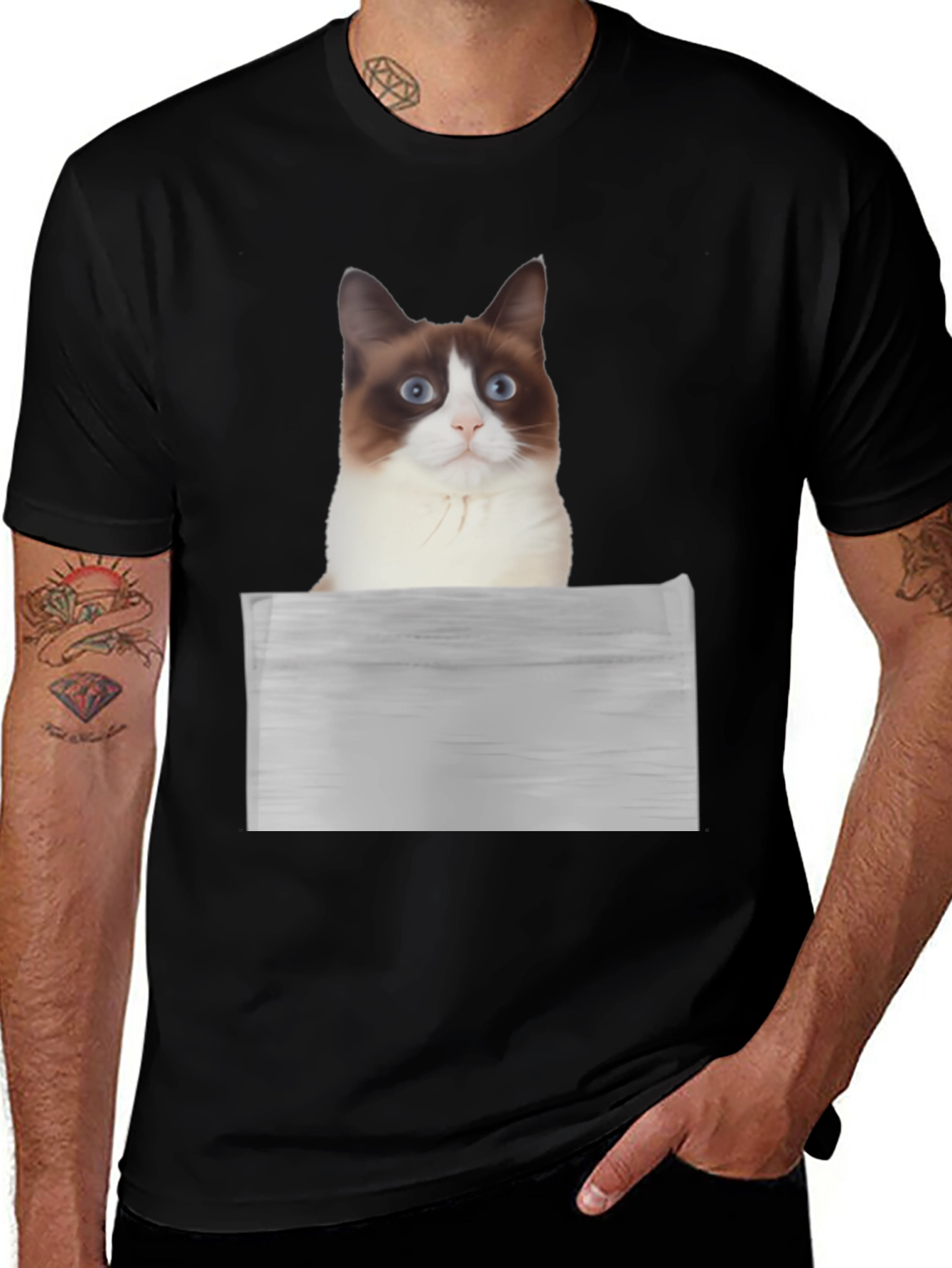 Variant 10 of Cat Graphic T-Shirt - Unique Animal Design