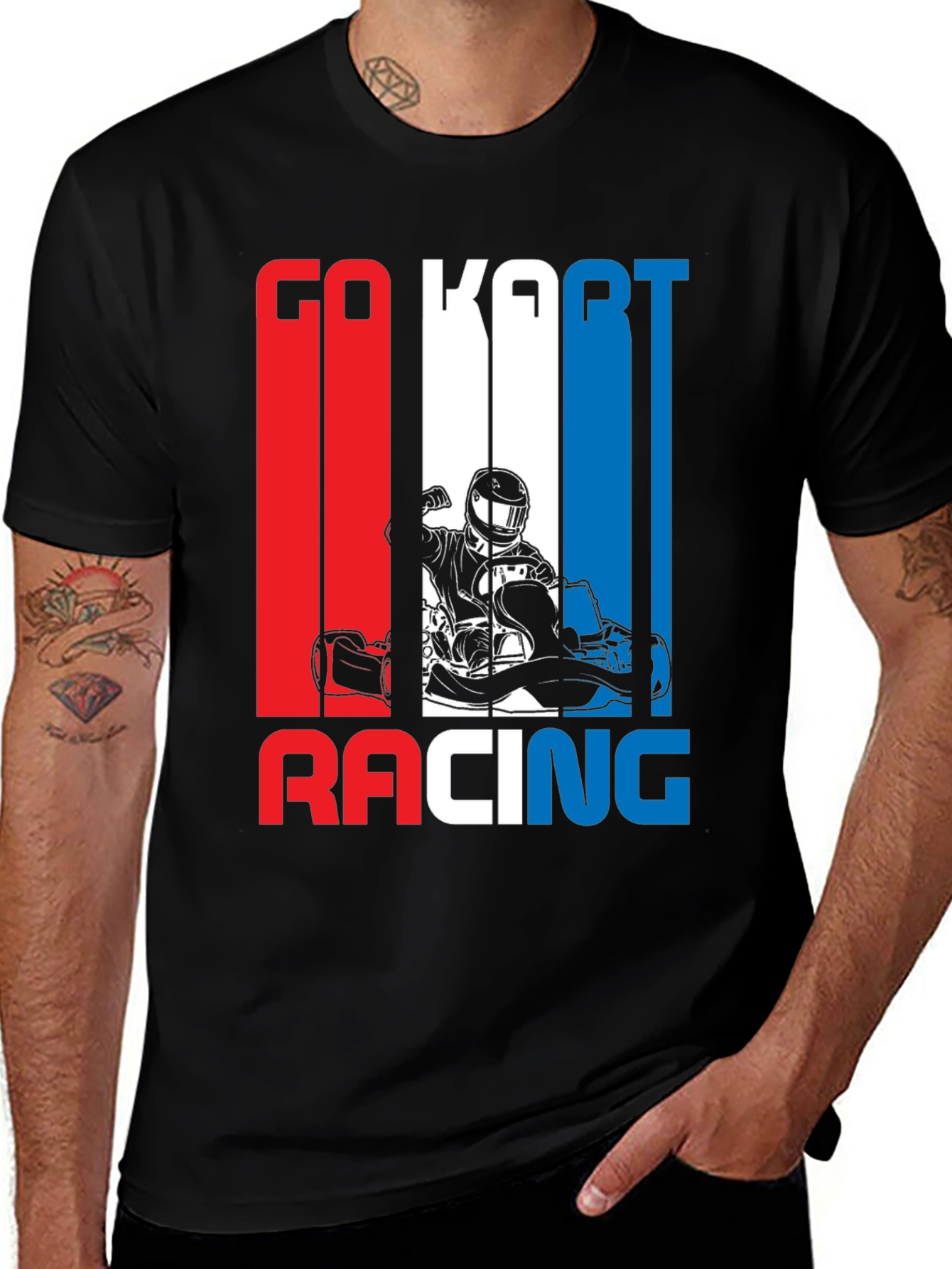 Go Kart Racing Graphic T-Shirt