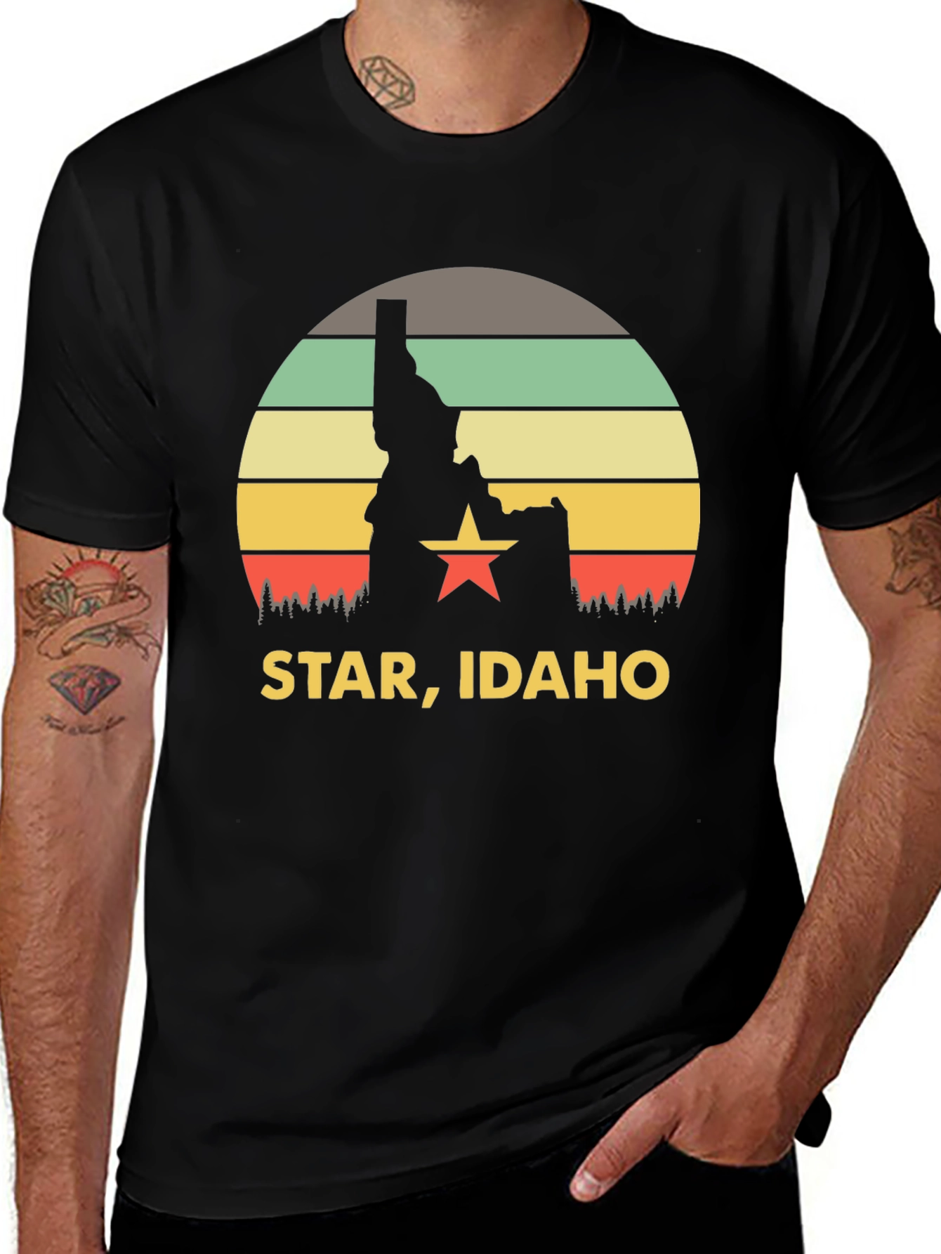 Star, Idaho Retro Graphic T-Shirt