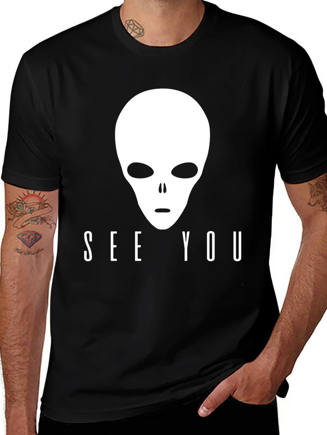 Variant 28 of Alien See You Black T-Shirt