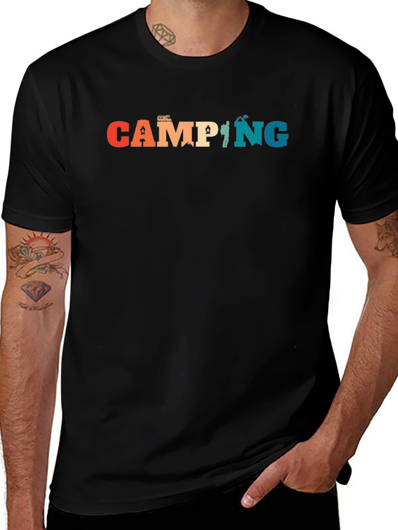 Variant 30 of Camping Graphic Tee - Retro Camping T-Shirt