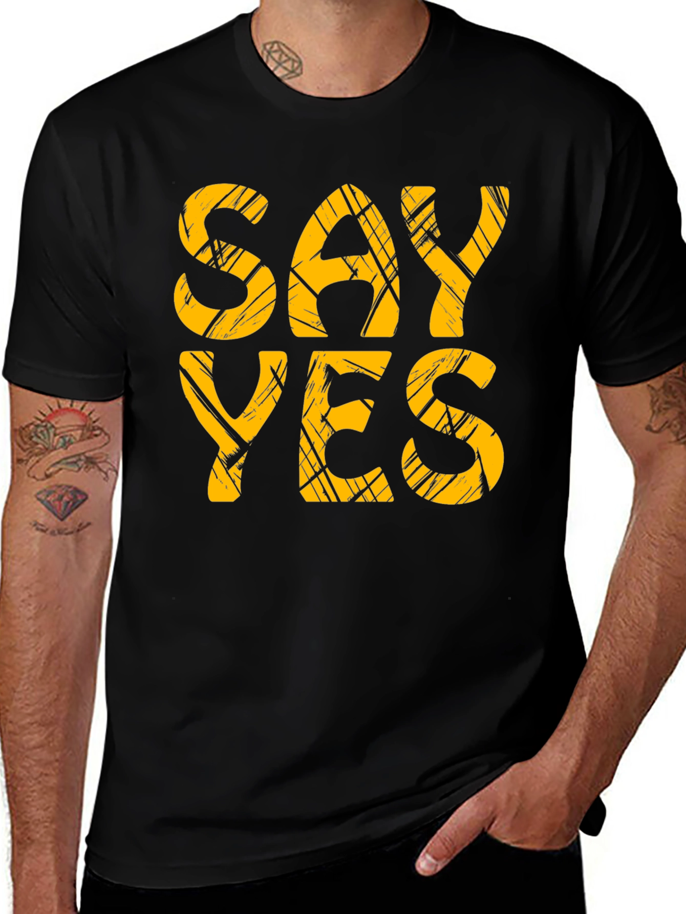 Variant 17 of Say Yes T-Shirt - Bold Graphic Tee