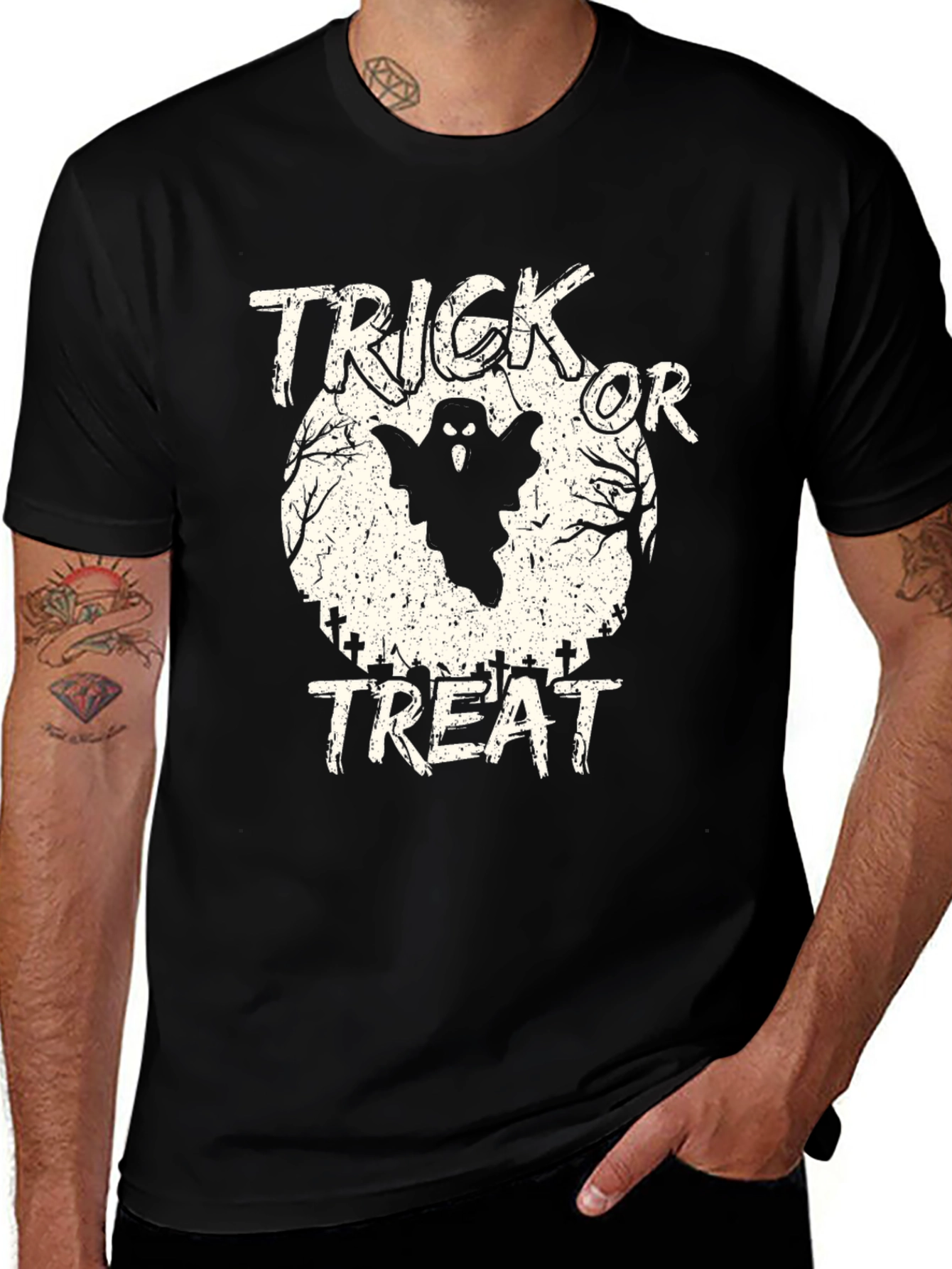 Variant 18 of Halloween Ghost Trick or Treat T-Shirt