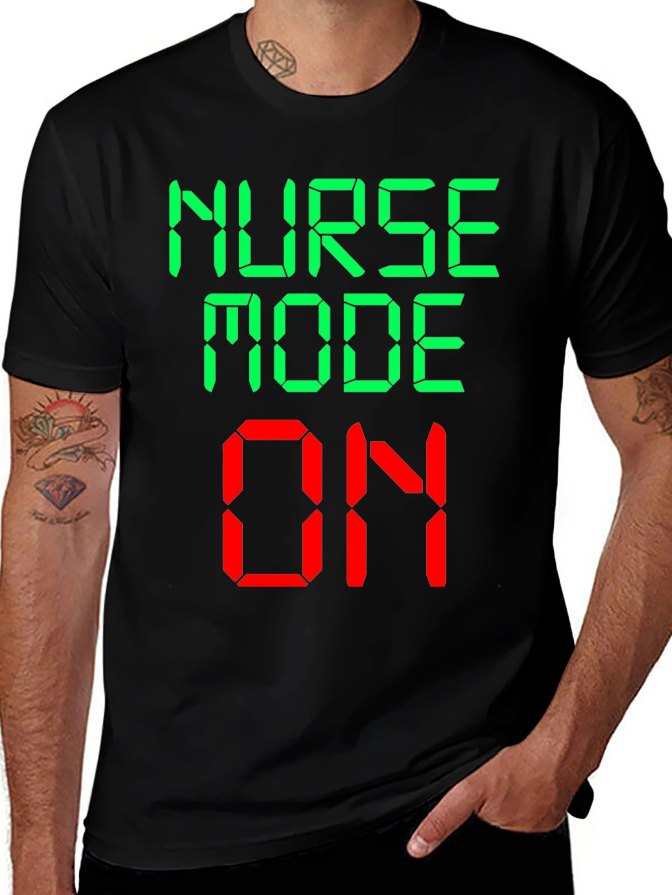 Variant 27 of Nurse Mode On Novelty Graphic T-Shirt