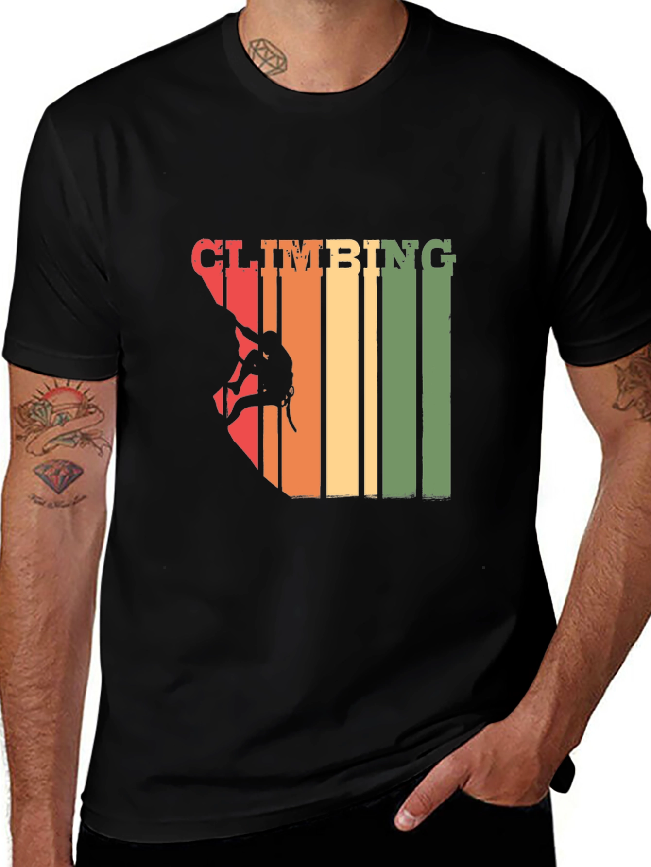 Variant 16 of Climbing Retro Graphic T-Shirt