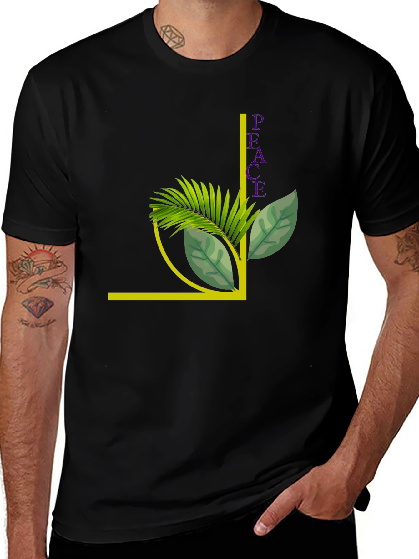Variant 20 of Peace Plant Graphic T-Shirt