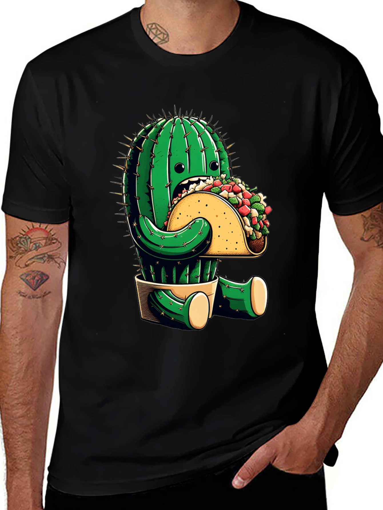 Variant 23 of Cactus Taco T-Shirt - Funny Graphic Tee