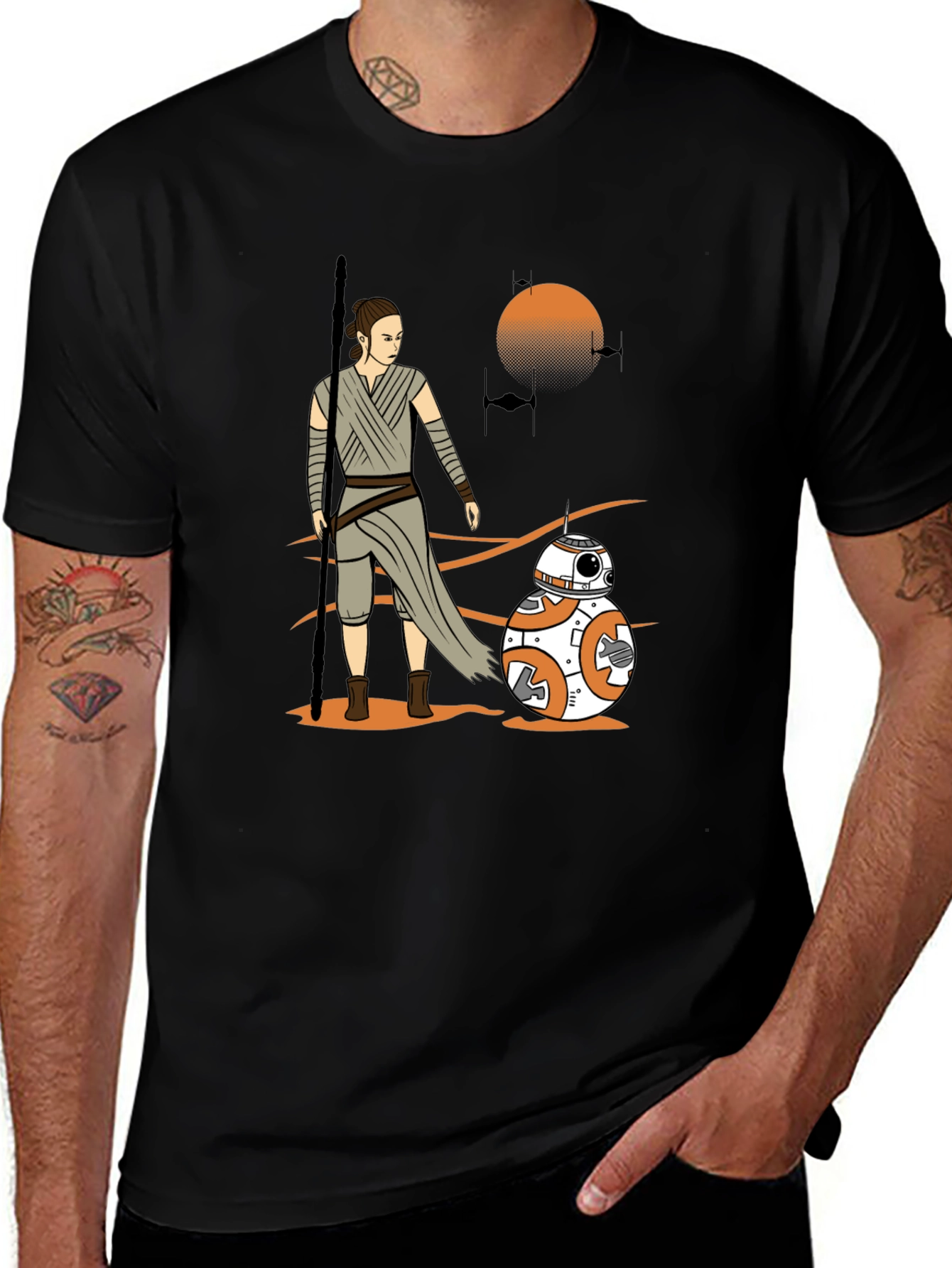 Star Wars Rey & BB-8 Graphic T-Shirt